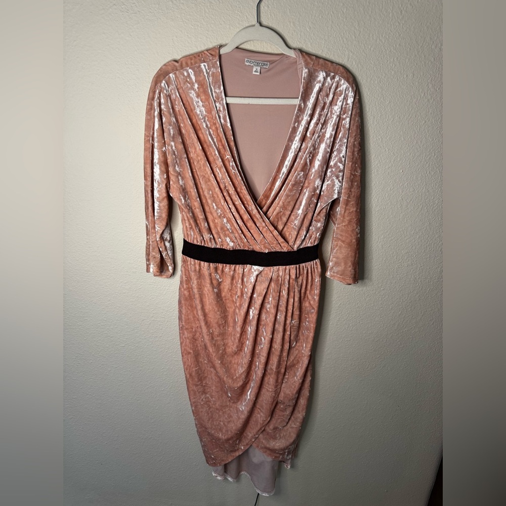 Eva Mendes New York & Company Pink Gold Cocktail Sheath Dress